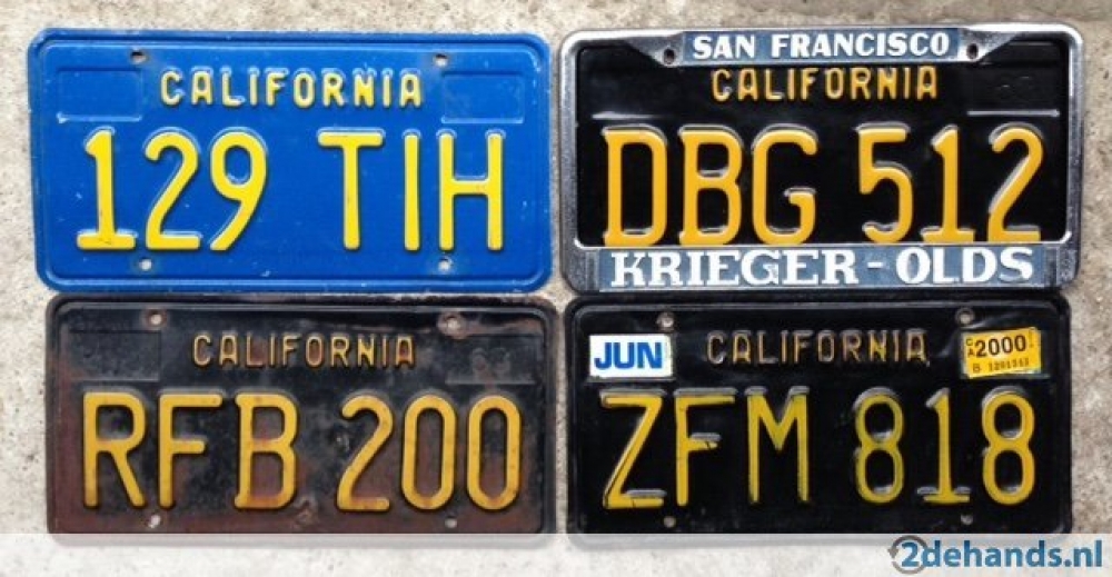347325843 california usa nummerplaat kenteken plaque