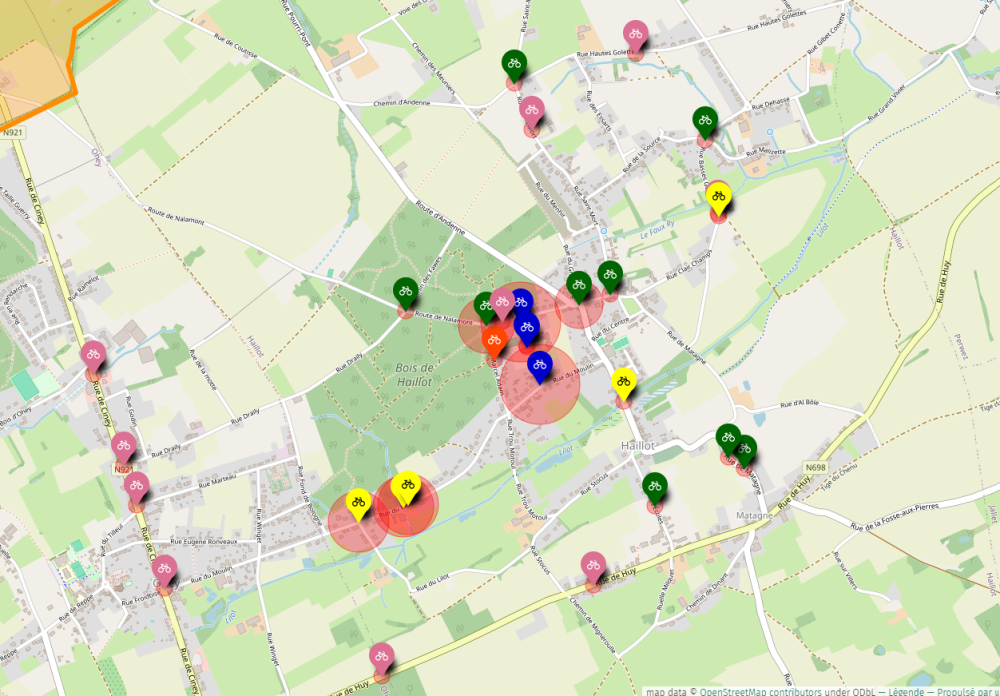 Condroz schoolfietsroutes